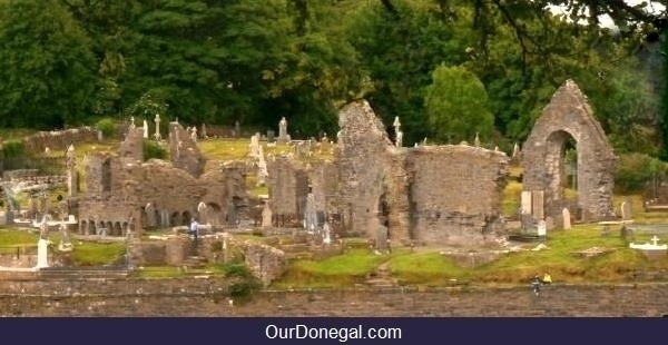 Historic Donegal Abbey In Donegal Town, Northwest Ireland