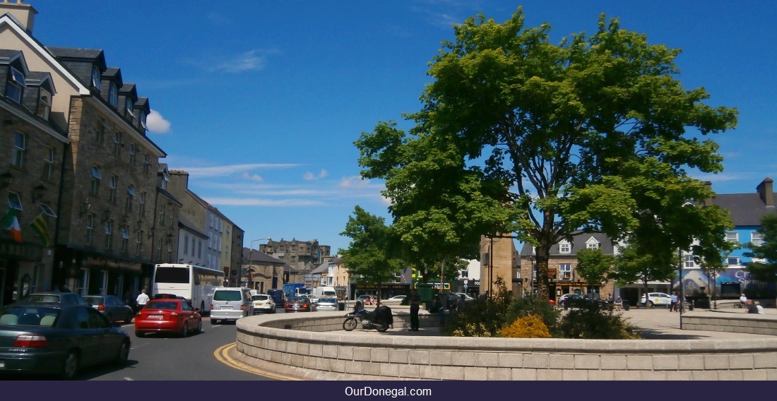 The Diamond, Donegal Town Center In South Donegal Ireland