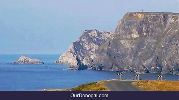 3-Storey Tower On Glen Head Cliffs Near Glencolmcille In Southwest Donegal Ireland