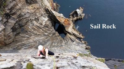 Climbing Sail Rock