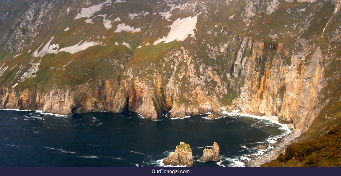 The Sea Cliffs Of Slieve League Donegal Ireland Are Over 600 Meters High