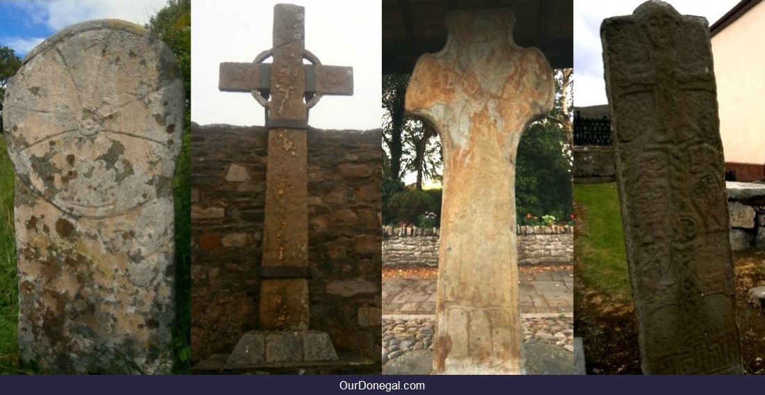 Early Celtic Crosses Donegal County Ireland