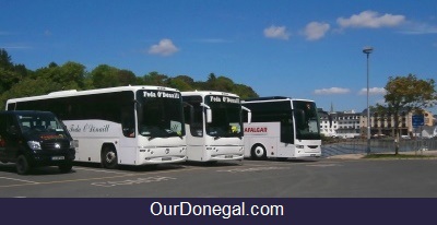 Tour Coaches On The Quay At Donegal Town