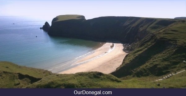 Trabane Beach, Cliffs And Doon Point, Past Sites Of Ancient Celtic Forts, Donegal Ireland