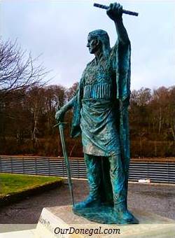 Celtic Chieftain Red Hugh O'Donnell I, Donegal Town, Northwest Ireland
